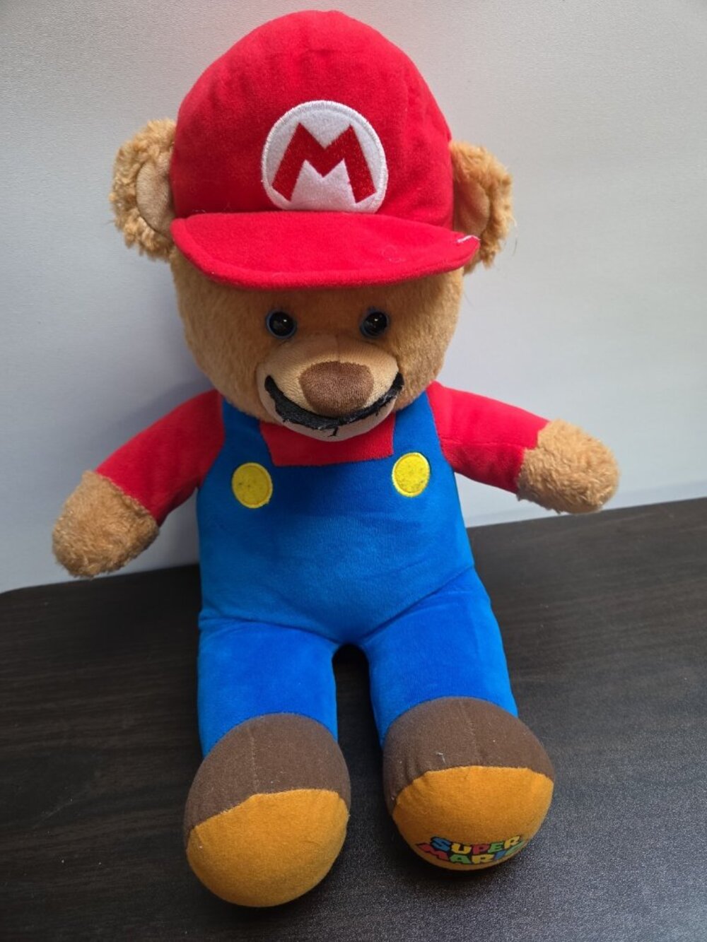 Build-A-Bear Super Mario 2017 Nintendo Plush 18" Teddy No Sound BAB
